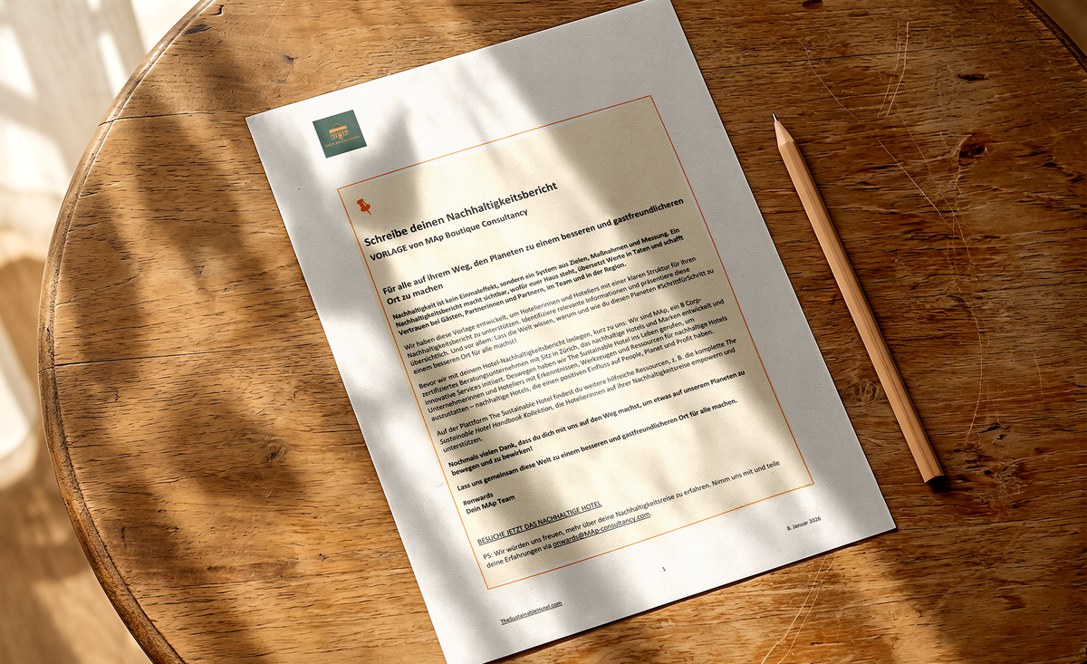 Hotel-Nachhaltigkeitsbericht