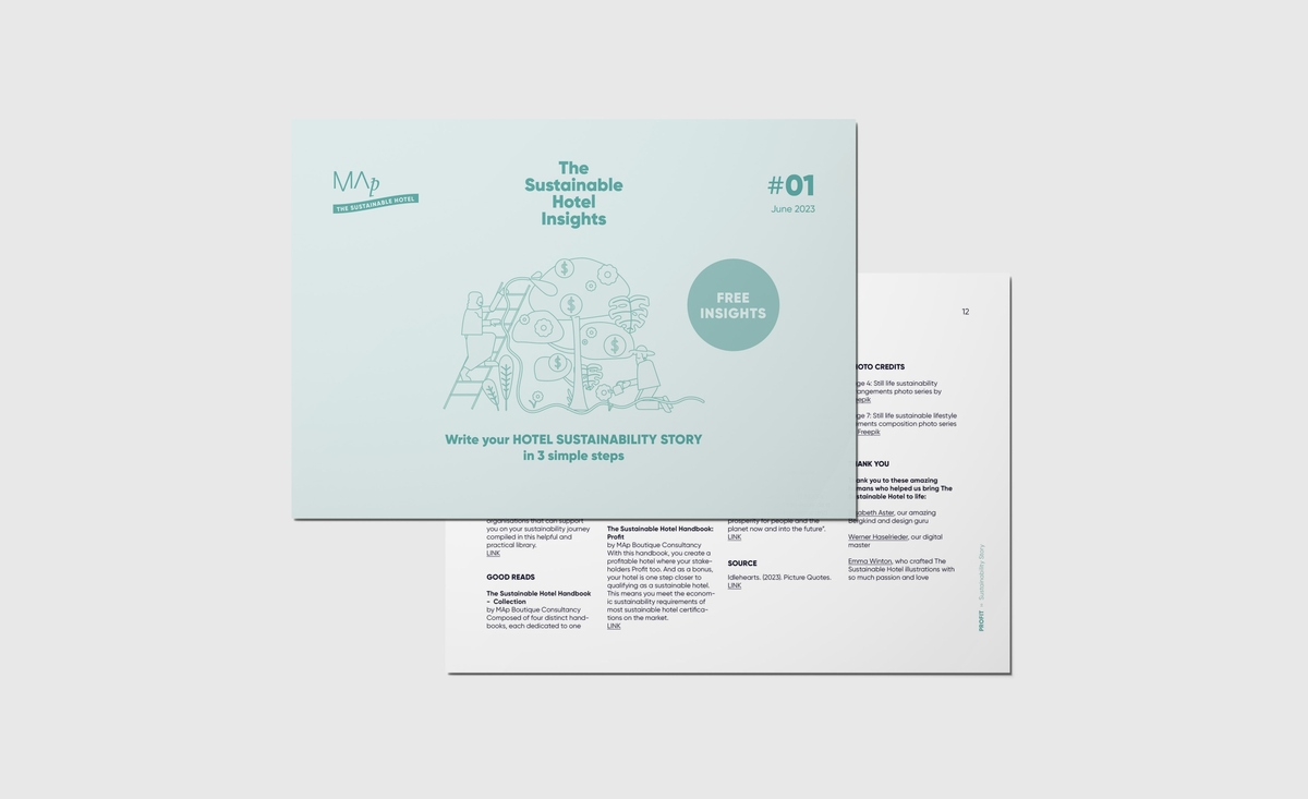 MAp Boutique Consultancy Write your hotel sustainability story in 3 simple steps