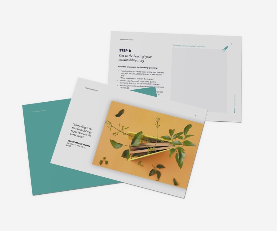 Write your hotel sustainability story in 3 simple steps