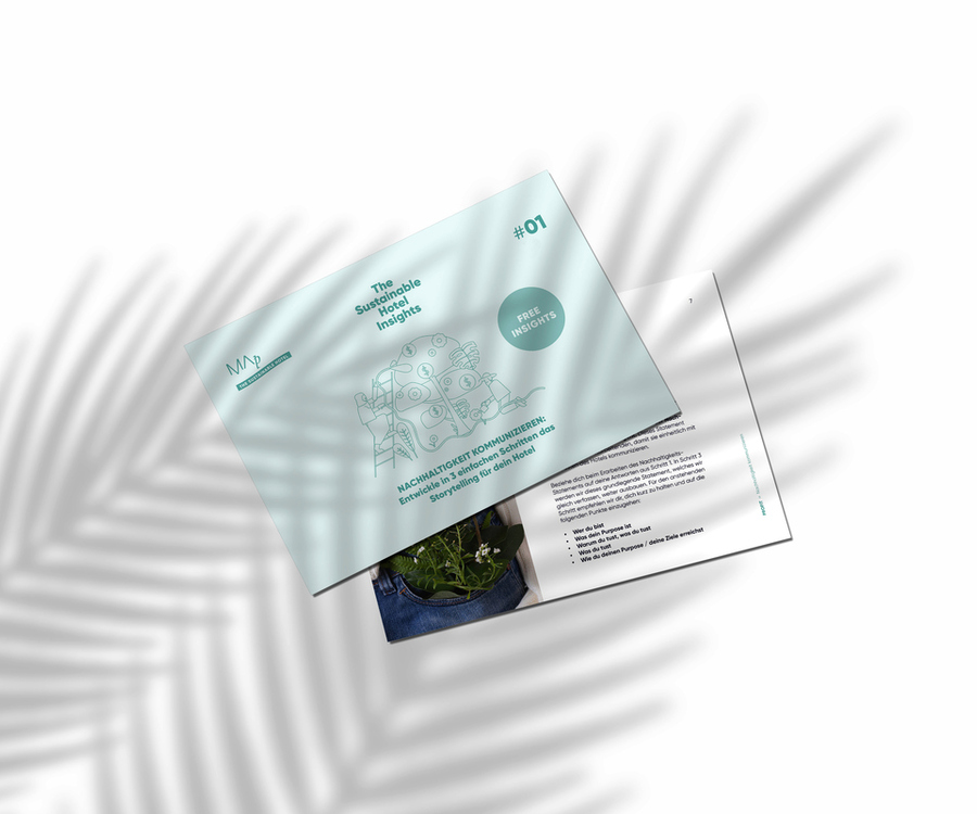 Bild des Templates zur Kommunikation von Nachhaltigkeit in drei Schritten.